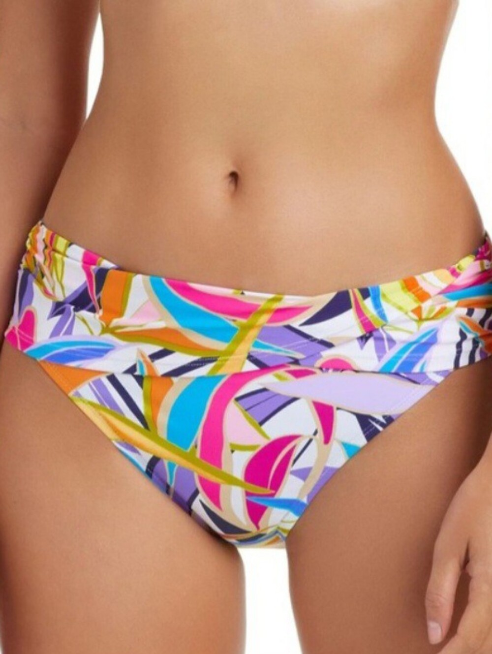 Bleu Rod Beattie Living Color Sarong Hipster Bikini Bottoms, Size 12